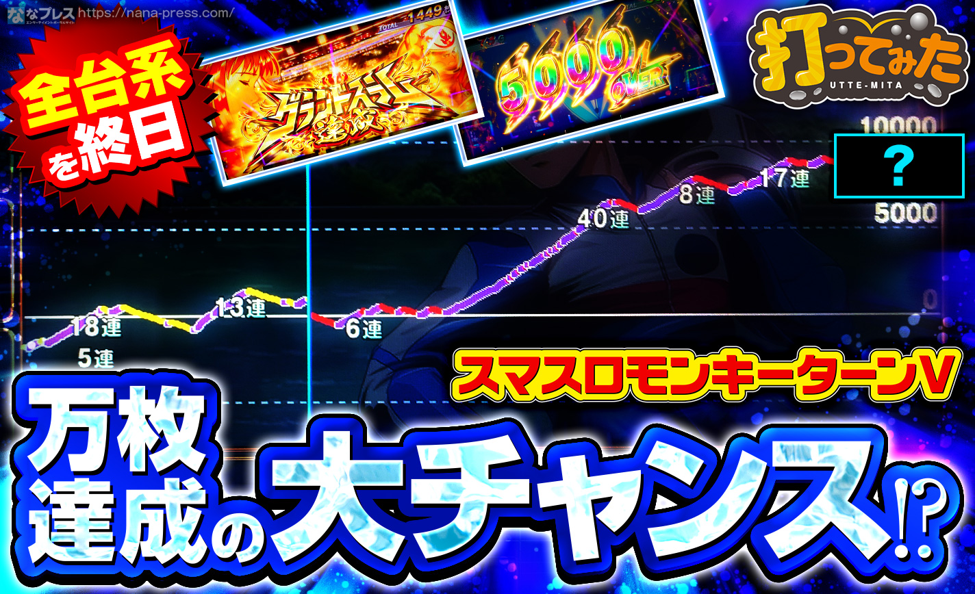 スマスロモンキーターンⅤ】万枚達成なるか！？全台系に期待できる